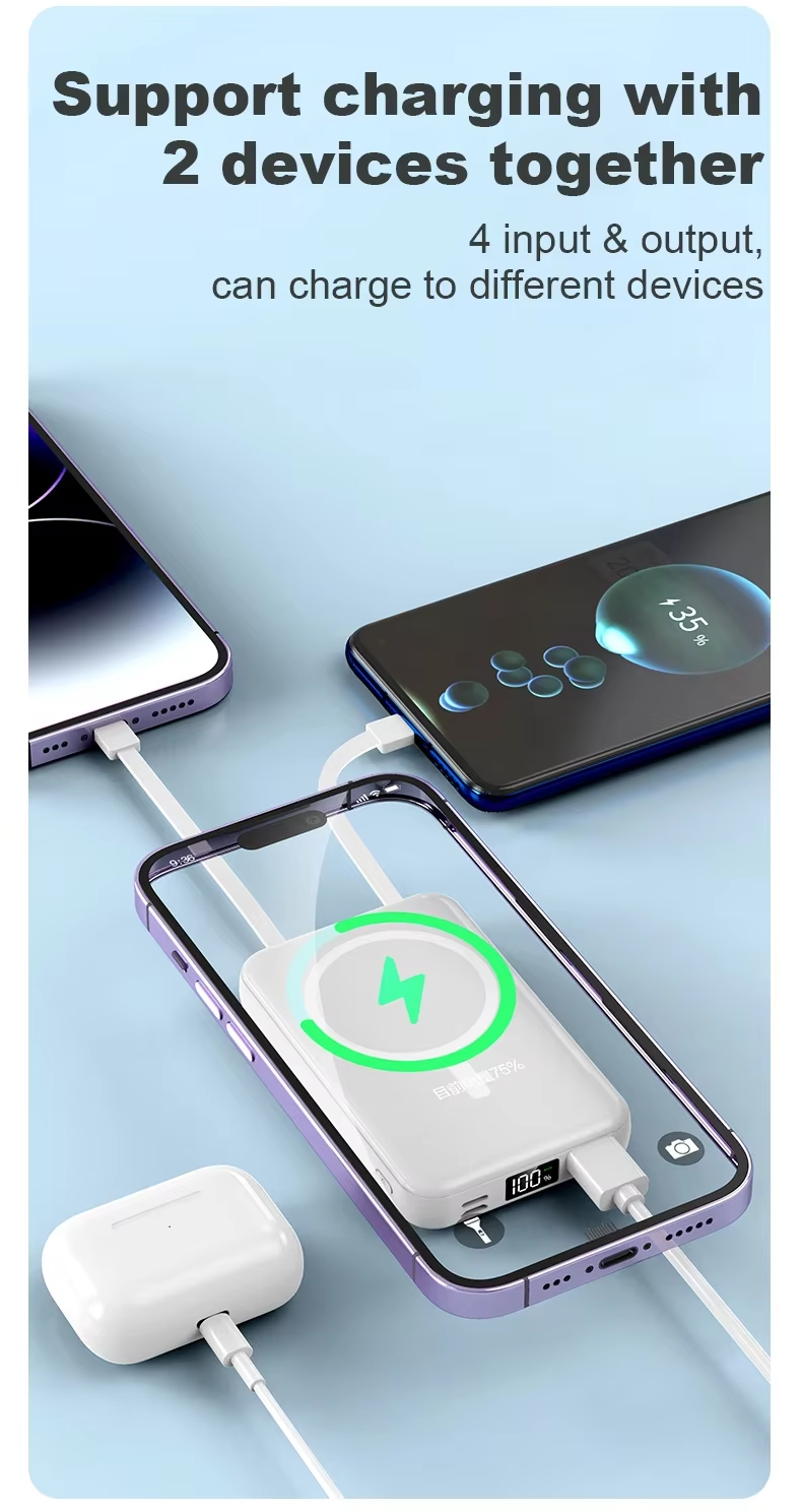 Power Banks 3 External Battery Bank Quick Charge Fast Charge Powerbank 10000mAh With USB Type C
